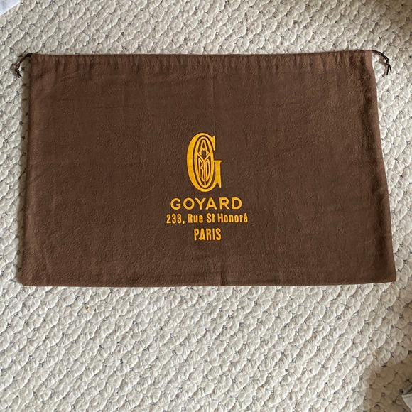GOYARD Paris Authentic Large Tote Bag Sleeper NEW! 21.5" 14" RARE xl Gold Logo - Picture 5 of 5